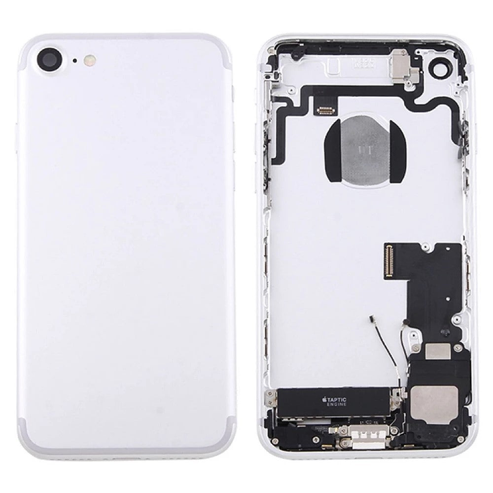 No Logo Battery Back Housing For iPhone 7 4.7" Silver