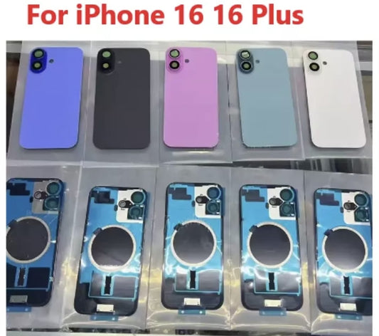 No Logo Back Glass With Bracket & Magnets iPhone 16 6.1" Ultramarine