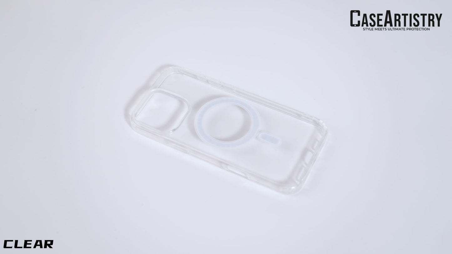 Case Artistry Mag Armor Clear Case For iPhone 15 Pro - Strong Magnet