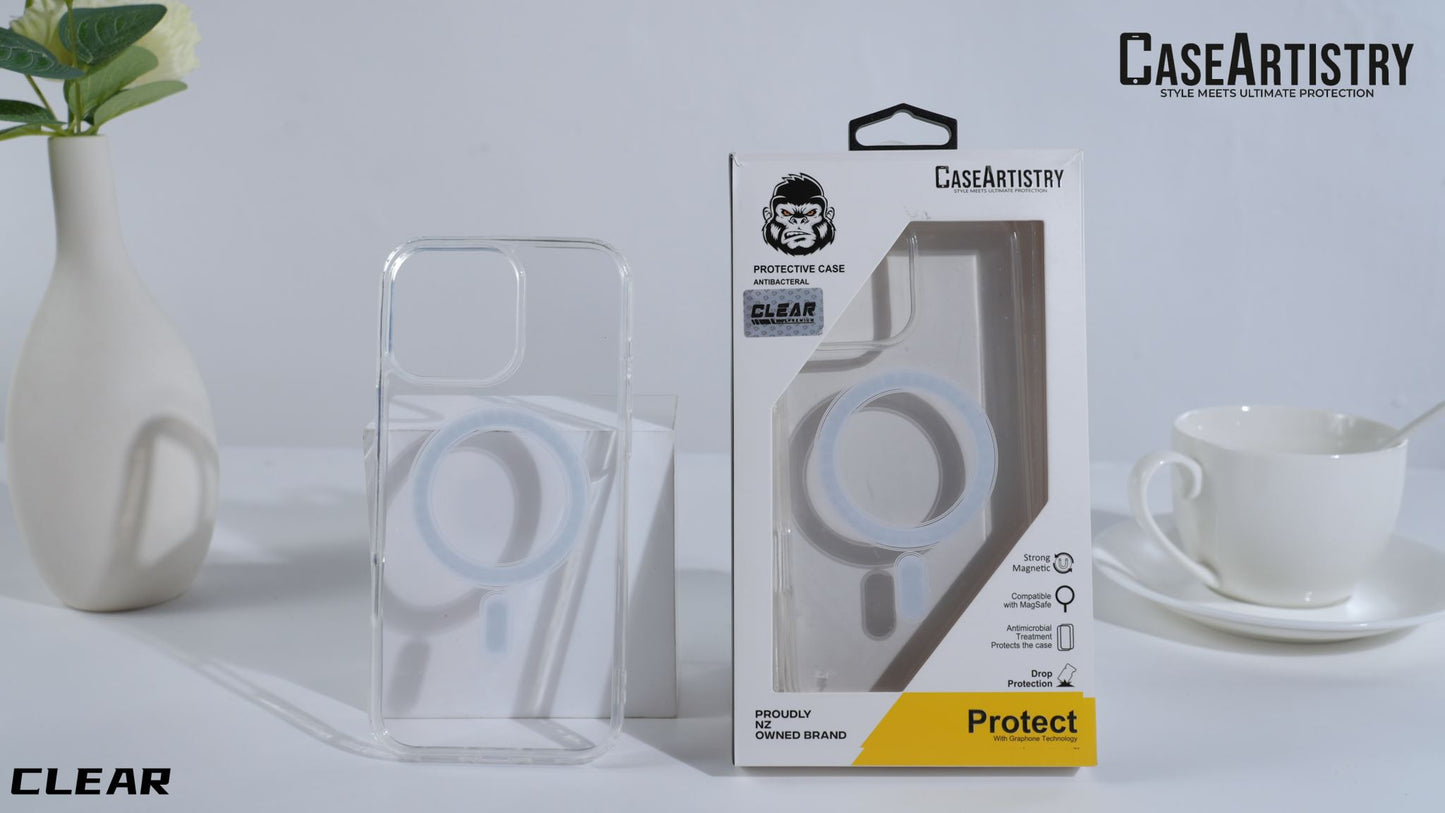 Case Artistry Mag Armor Clear Case For iPhone 14 Pro - Strong Magnet
