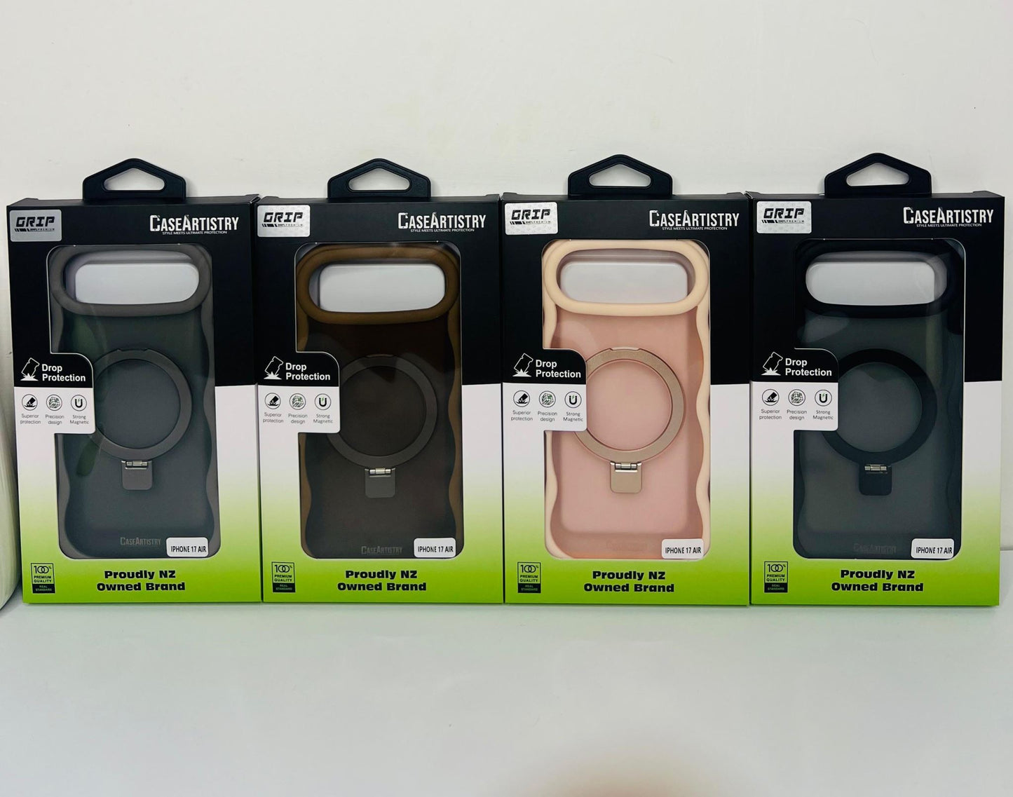 Case Artistry Magnetic Stand Grip Case For iPhone 17