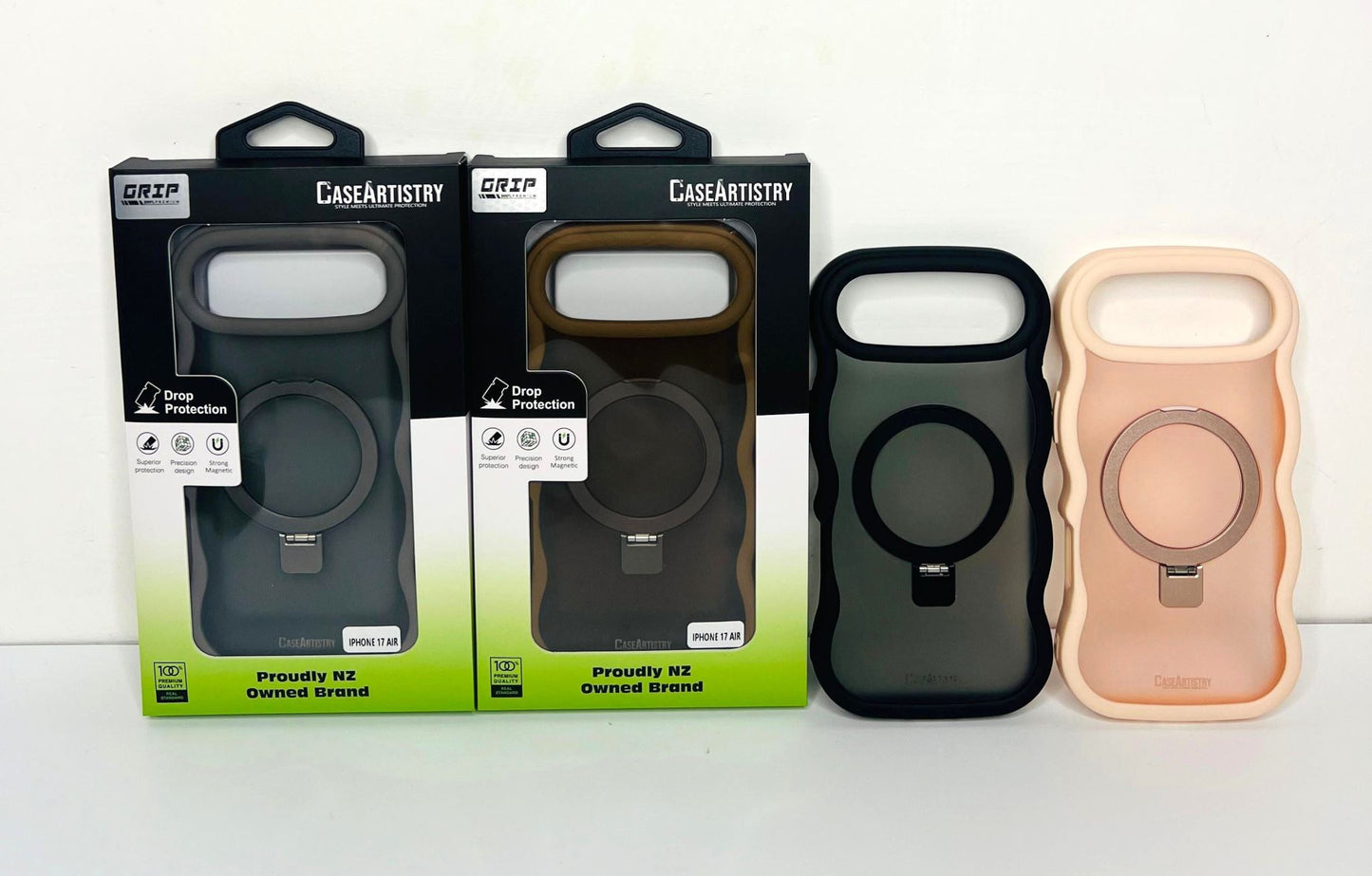 Case Artistry Magnetic Stand Grip Case For iPhone 17