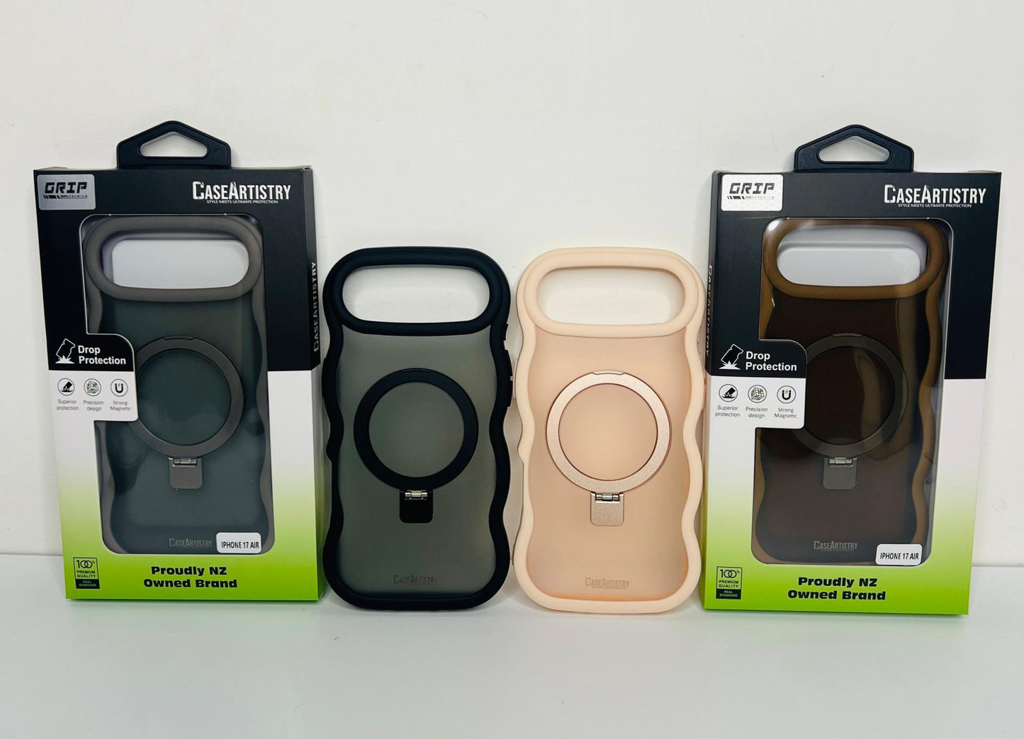 Case Artistry Magnetic Stand Grip Case For iPhone 17