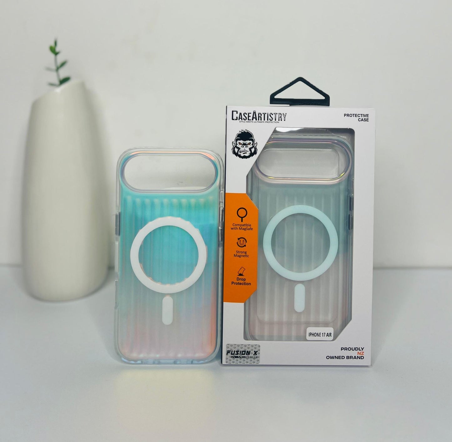 Case Artistry Corrugated Pattern Mag Armor Fusion X iPhone 17 Pro