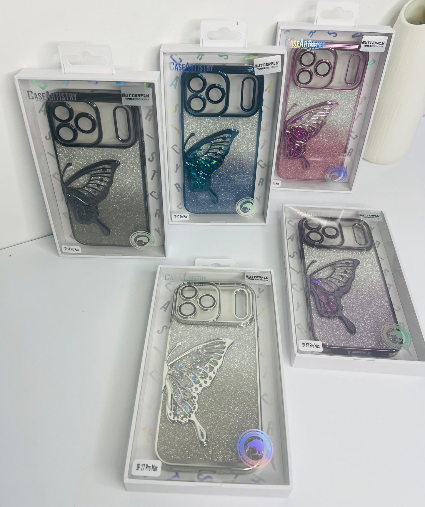 Case Artistry Sparkle Collection Butterfly Case For iPhone 17