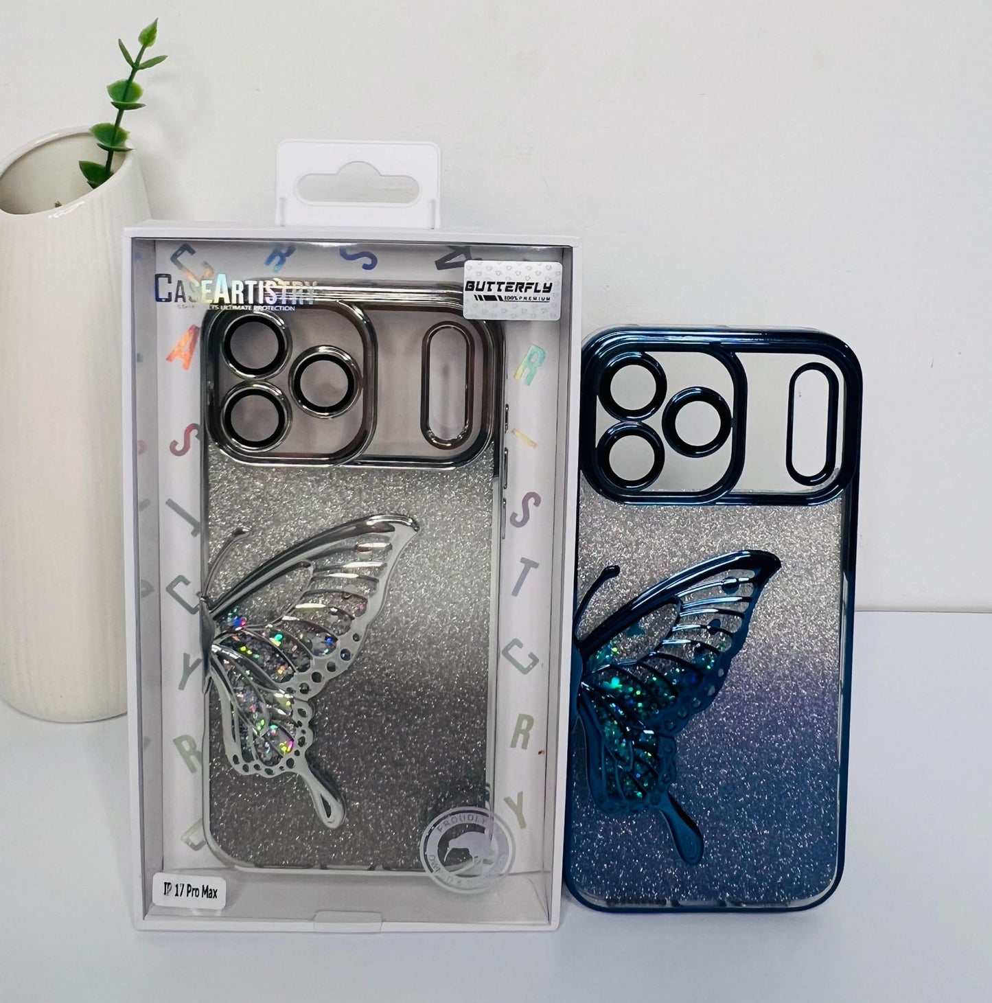 Case Artistry Sparkle Collection Butterfly Case For iPhone 17 Pro Max