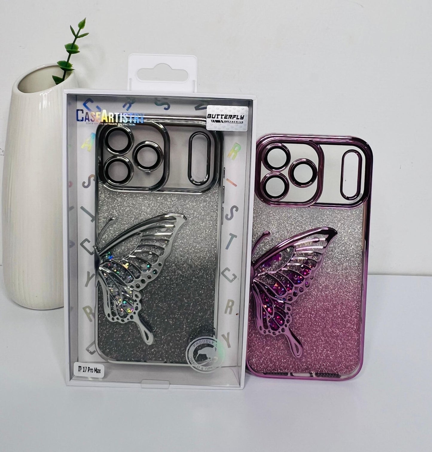 Case Artistry Sparkle Collection Butterfly Case For iPhone 17 Pro Max