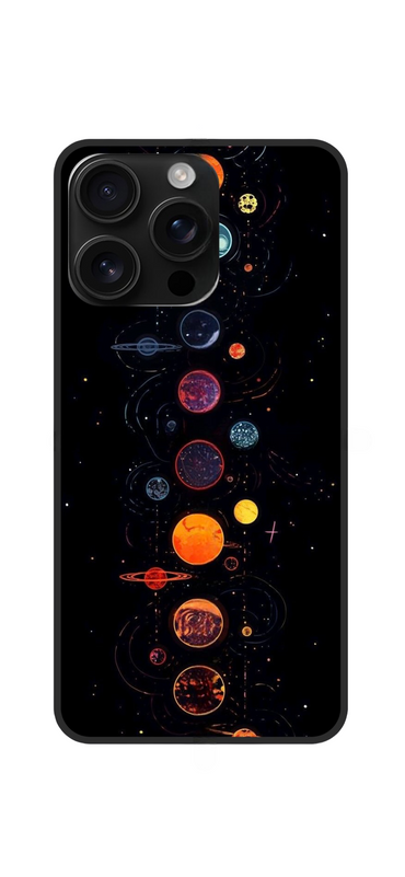 Space Planet Printed Snap Case For Iphone 16 Pro Max - POD