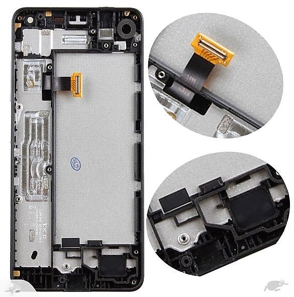 LCD screen With Frame for Nokia Lumia 650 Black