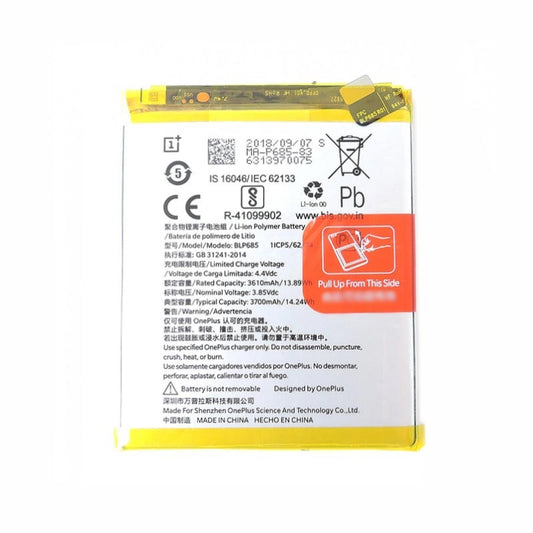 Replacement Battery For One Plus 6t / 1+ 6T BLP685