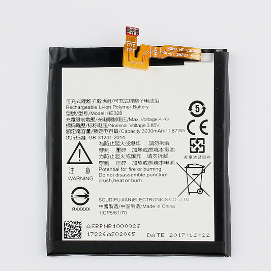 Replacement Battery HE328 For Nokia 8 3030MAH