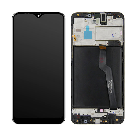 Replacement Lcd Screen Assembly With Frame for Samsung Galaxy A10 Black