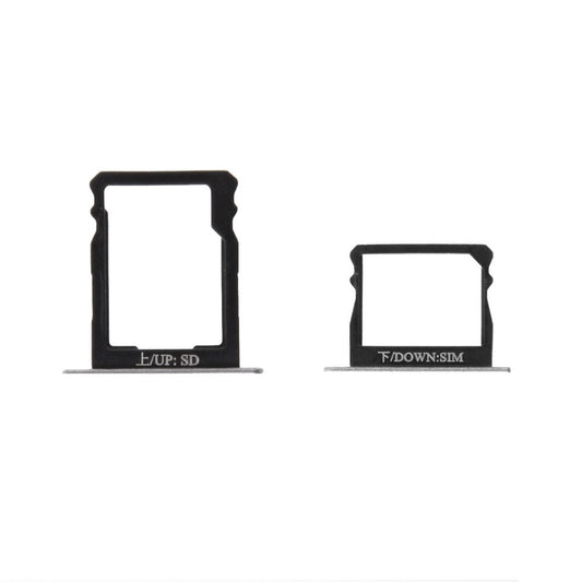 Replacement Sim Tray With Sd Card Slot For Huawei P8 Grey