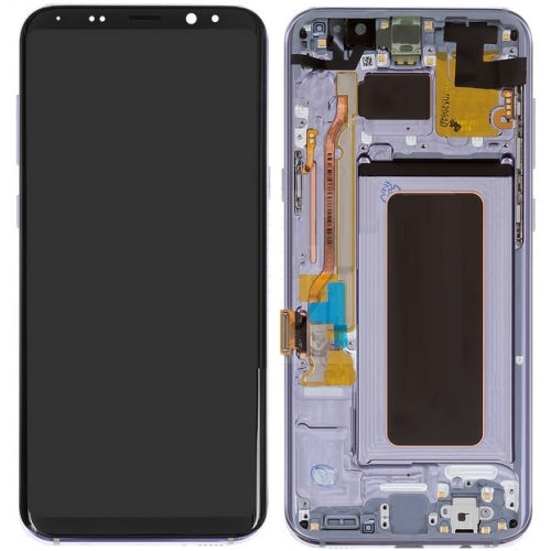 Replacement Lcd Screen Frame Samsung Galaxy S8 Orchid Grey OEM