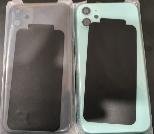 No Logo Middle Frame Back Housing With Glass For iPhone 11 Green