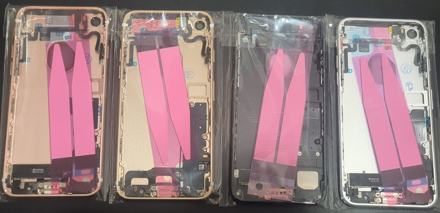 No Logo Back Housing For iPhone 7 4.7" Silver With Small Parts