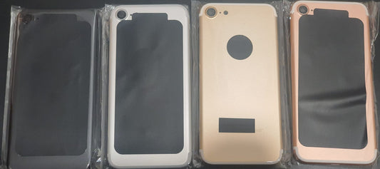 No Logo Back Housing For iPhone 7 4.7" Black With Small Parts