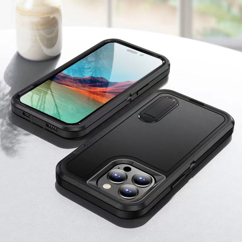 Adventure Rugged Back Case For iPhone 12 / 12 Pro Black