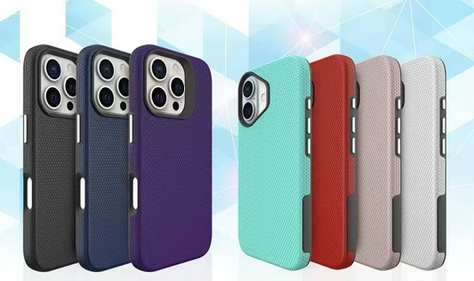 Triangle Texture Design Drop Tested Case For iPhone 16 Plus Black