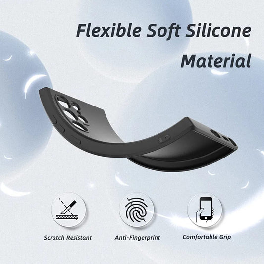 Silicone Soft Feeling Case For iPhone 15 Pro Black