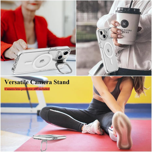 Case Artistry Magsafe Cam Ring Rhino Case For iPhone 16E Clear