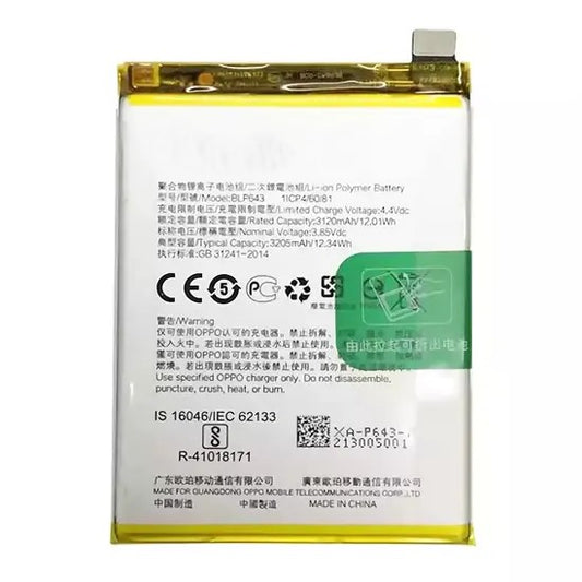 Replacement Battery For Oppo R11s BLP643
