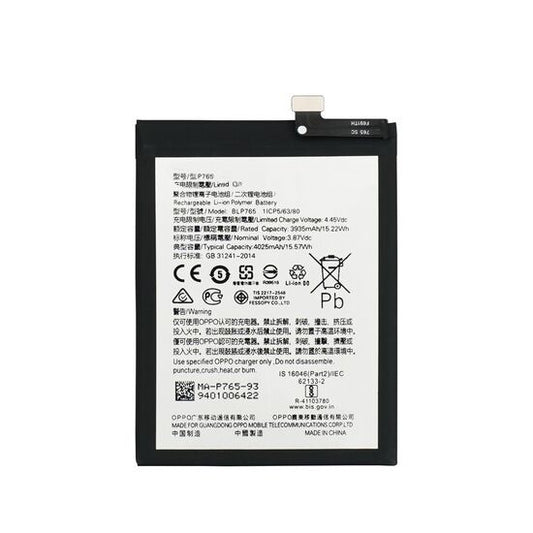 Replacement Battery For Oppo A91 BLP765