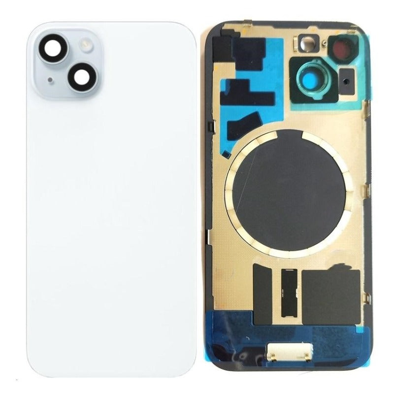 No Logo Back Glass With Bracket & Magnets iPhone 15 6.1" Blue