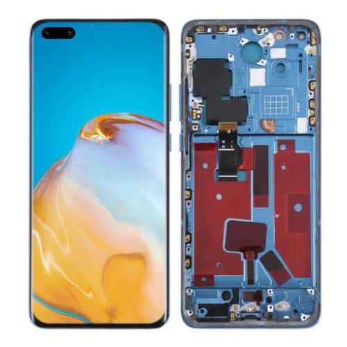 Replacement Lcd Screen Assembly With Frame For Huawei P40 Pro Blue