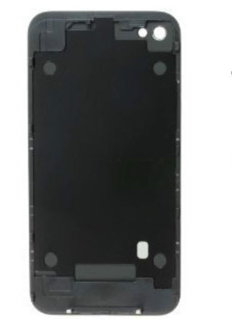 No Logo Back Glass For iPhone 4 Black