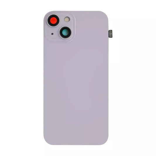 No Logo Back Glass With Brackets and NFC Flex For iPhone 14 Plus Purple