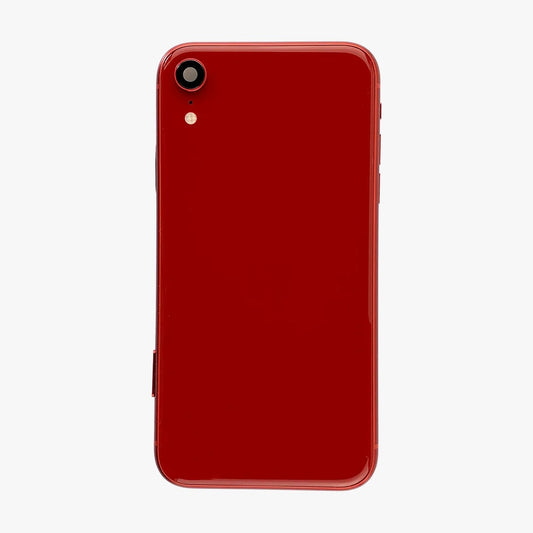 No Logo Back Housing For iPhone XR Red With Small Parts
