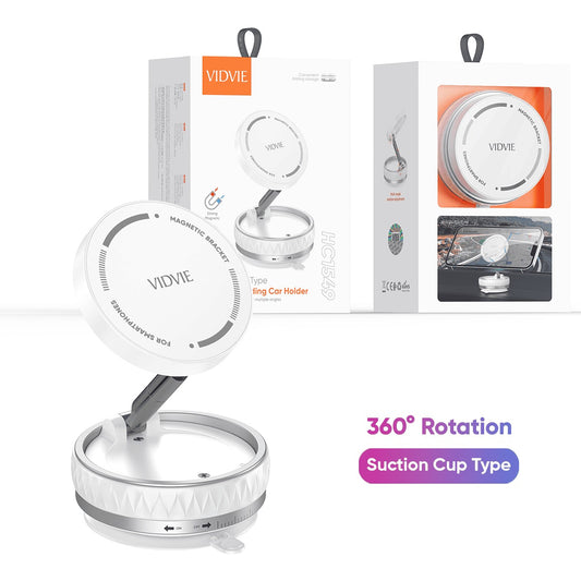 Vidvie HC1549 Suction Cup Type Magnetic Folding Car Holder