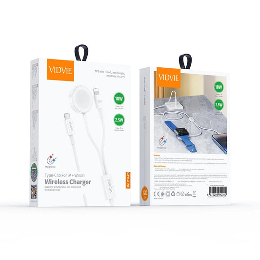 Vidvie Type-C to For iP + Watch Wireless Charger WLC1420