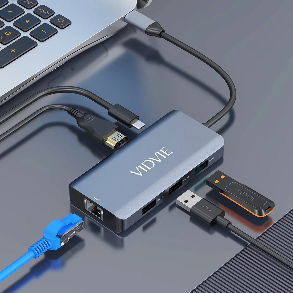 Vidvie HUB01 6-IN-1 HUB Docking Station