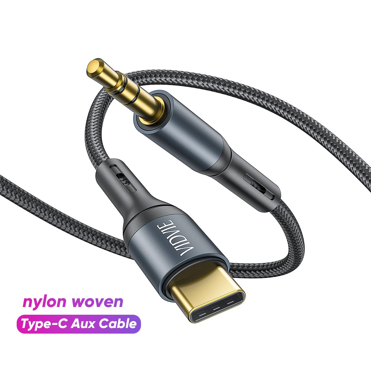 Vidvie AL1111 Type-C Audio Cable (Type-C to 3.5mm) 1.8m-Black