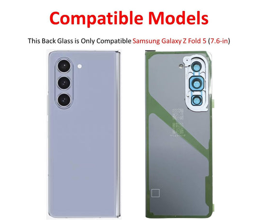 Replacement Back Glass For Samsung Galaxy Fold 5 Blue