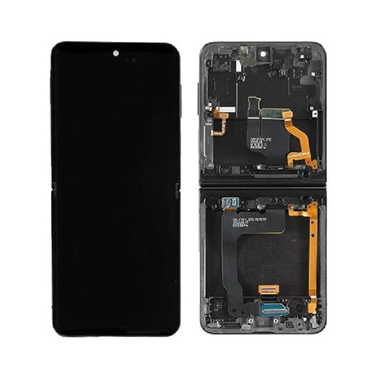 Replacement Lcd Screen Assembly With Frame Samsung Galaxy Flip 4 Black Oem