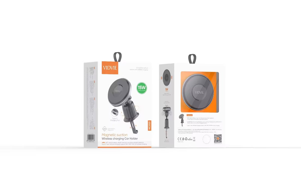 Vidvie HC1523 Car Holder 15W Magnetic Suction Wireless Charging Car Holder