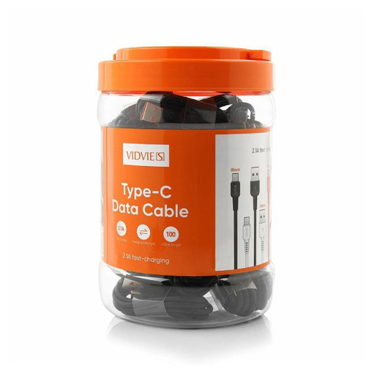 Vidvie TPE Coloured DC09T Type C Data Cable 1M (30pcs Bottle)