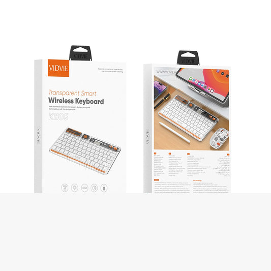 Vidvie Transparent Smart Wireless Keyboard KB05