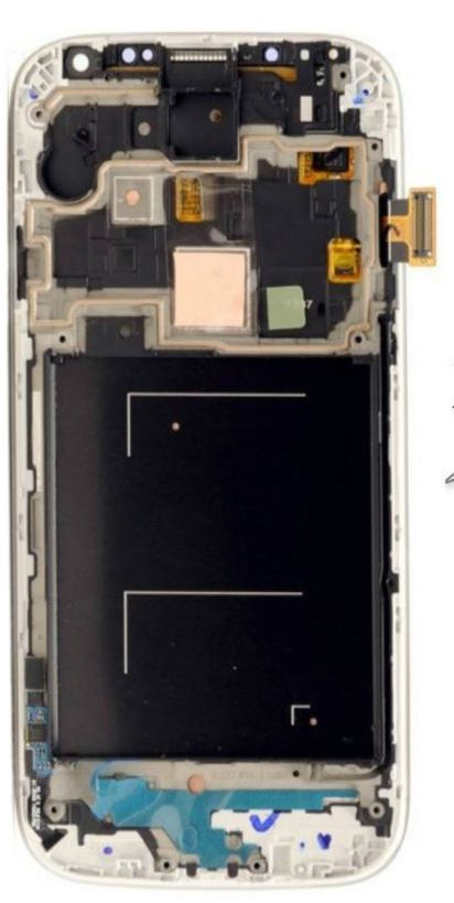 Lcd Screen With Frame for Galaxy S4 i9506 White
