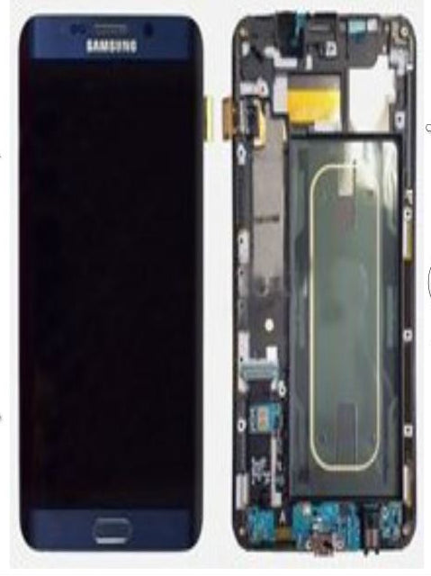 Lcd Screen With Frame For Galaxy S6 Edge Plus Blue