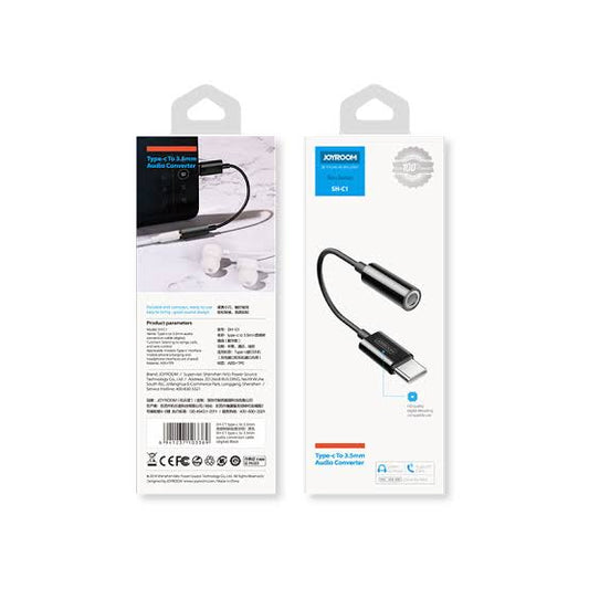 Joyroom SH-C1 type-c to 3.5mm audio conversion cable White / black