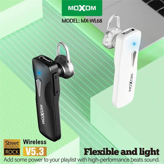 Moxom MX-WL68 Wireless Earphone Bluetooth V5.3 In Ear Handsfree WL68