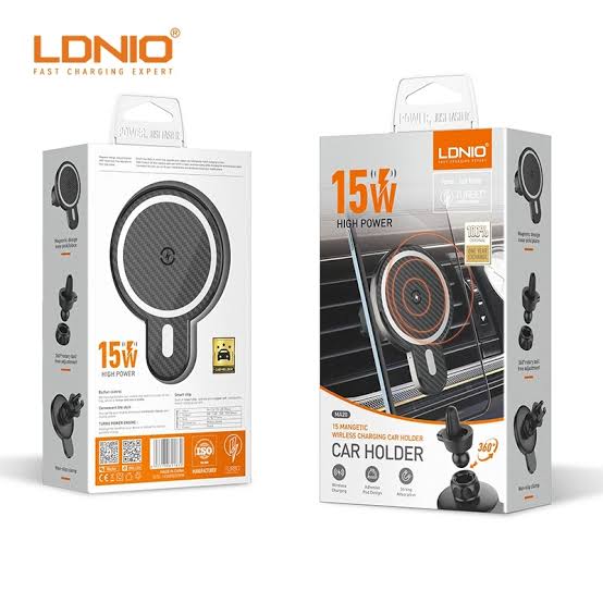 LDNIO MA20 15W Magnetic Wireless Charging Car Phone Holder