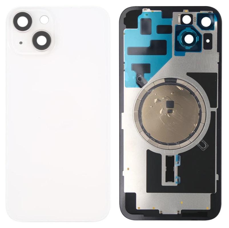 Replacement Back Glass With Bracket & Magnets Iphone 14 6.1" White