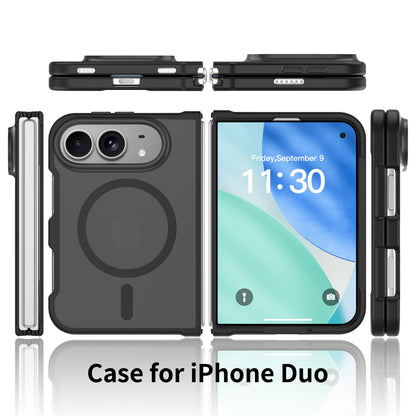 Mag Shield Ghost Matte Magsafe Case For iPhone Duo Matte Black