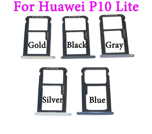 Replacement Sim Card Tray For Huawei P10 Lite Grey