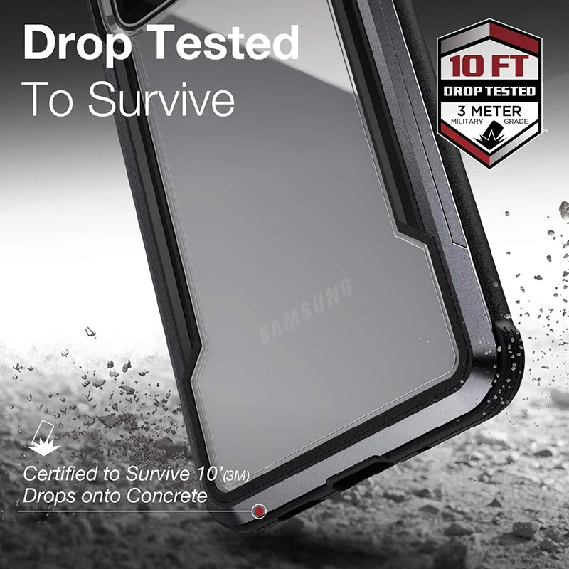 X-Doria Defense Shield 10 Feet Drop Tested Case For iPhone 15 6.1' Black